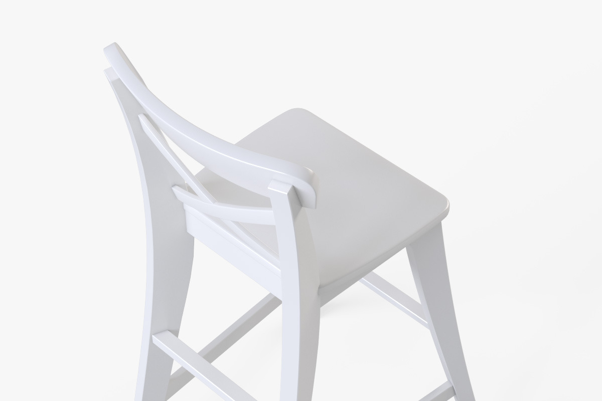 Junior Chair Ingolf(White), a Furniture 3D Model by Markelos (Photo 7 of 14)