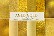 Luxury Metallic Gold Foil Textures, a Texture Graphic by Photohacklovers (Thumbnail 1 of 5)