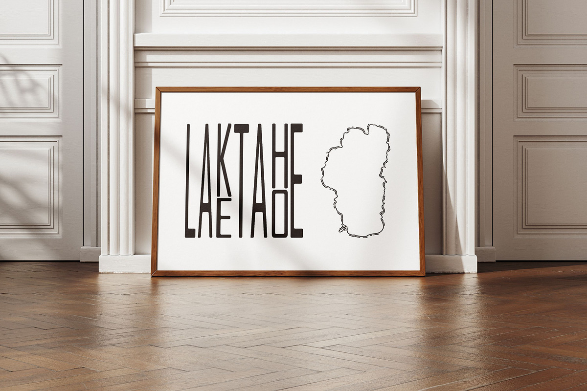 Lake Tahoe Wall Art Print, a Decorative Illustration by DigitalDesignsLaura (Photo 1 of 2)