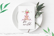Bohemian Flowers & Feathers, a Work Illustration by SOVA (Thumbnail 6 of 8)