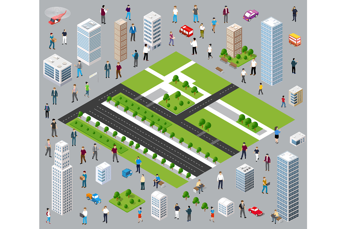 Isometric individual's way of life, a Person Illustration by AlexZeL (Photo 1 of 3)