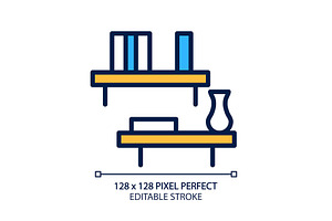Floating shelf pixel perfect RGB, an Icon by IMG Visuals