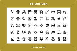 Costume party icons, an Icon by Wencory