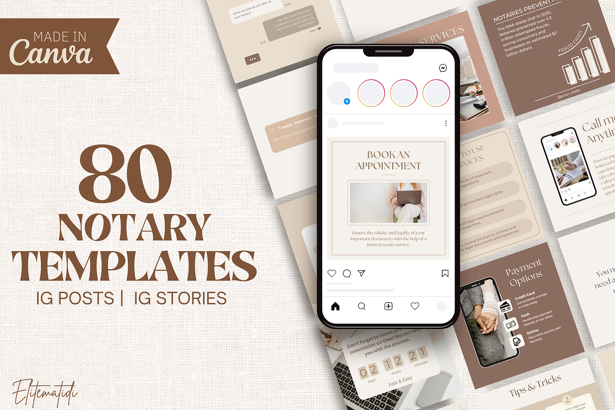 Notary Instagram Templates, a Social Media Template by EliteMatidi (Photo 1 of 7)