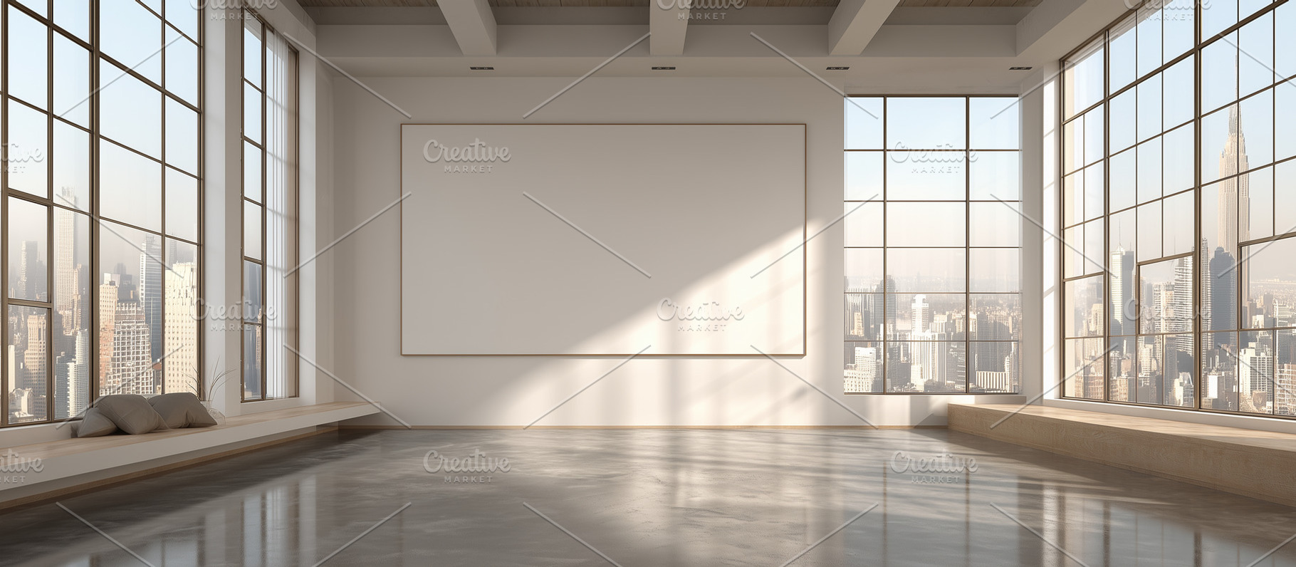 Spacious modern loft with windows, an Architecture Photo by MistyDay