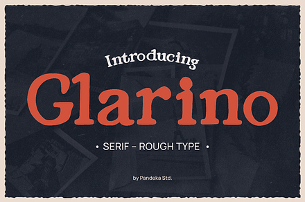 Glarino - Vintage Serif Font, a Serif Font by Pandeka Studio