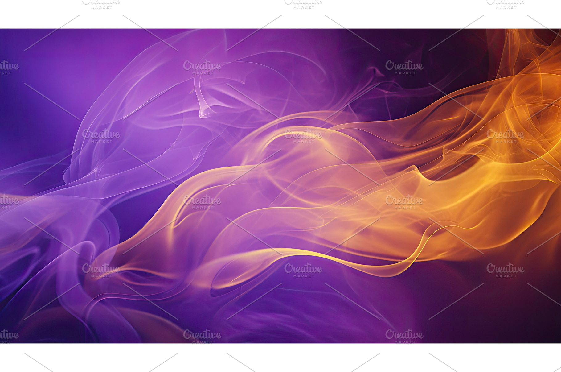 wisps purple and gold smoke ai, a Nature Photo by pikepicture