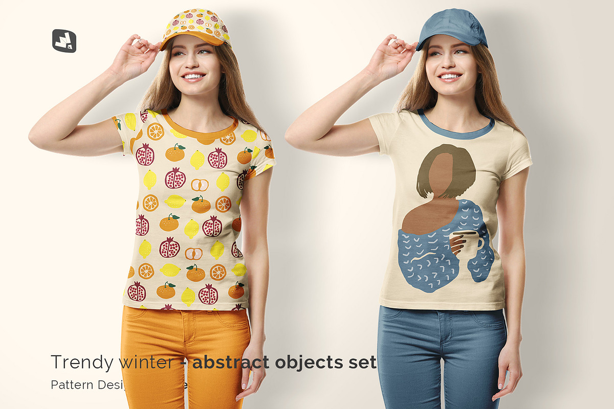 Women's Tshirt With Cap Mockup, a Shirt Mockup by Designertale (Photo 10 of 12)