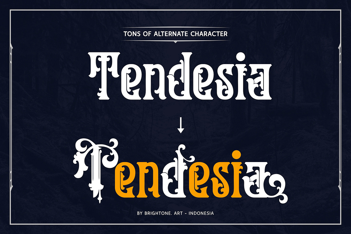 Forestness - Lovely Decorative Font, a Serif Font by Brightone (Photo 3 of 9)