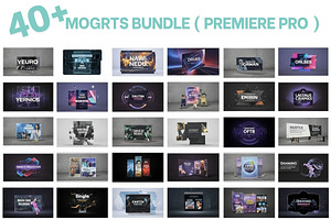 MOGRTs – 40 Motion Graphics Template, a Social Media Template by Crox Studio | Digital