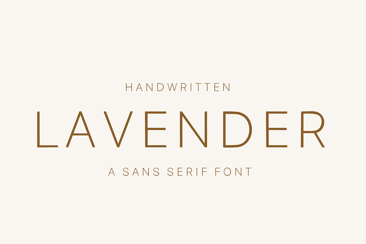 Lavender- modern sans serif font., a Sans Serif Font by Sk designs (Photo 1 of 7)