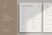 Interior Design Client Questionnaire, a Stationery Template by frommakertomaker (Thumbnail 1 of 7)