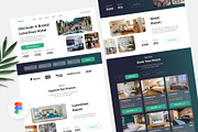 Habitacion – Booking Hotel Website, an UI Kit Template by Panen Creative (Thumbnail 1 of 3)