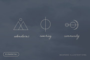 Sacred Geometric Tarot Minimal Icons, an Outline Icon by CreativeWilderness (Thumbnail 9 of 12)