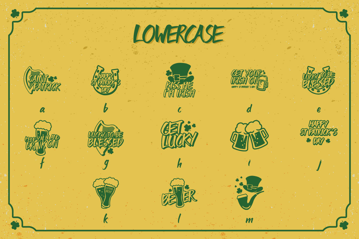 Lucky Irish Dingbats preview 4