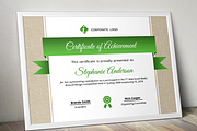 Burlap certificate template (pptx), a Stationery Template by Inkpower (Thumbnail 3 of 6)