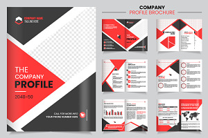 Corporate  profile brochure template, a Brochure Template by Tanuart
