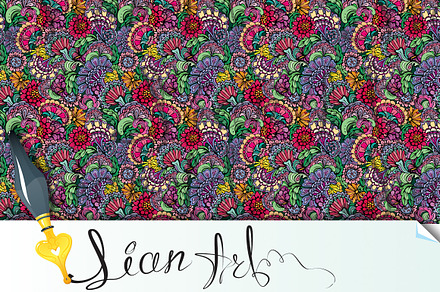 Abstract decorative seamless pattern