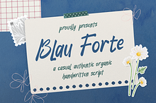 Blau Forte | Casual Handwritten