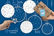 Christmas Doodle Bundle, a Seasonal Illustration by lokfrid (Thumbnail 7 of 9)