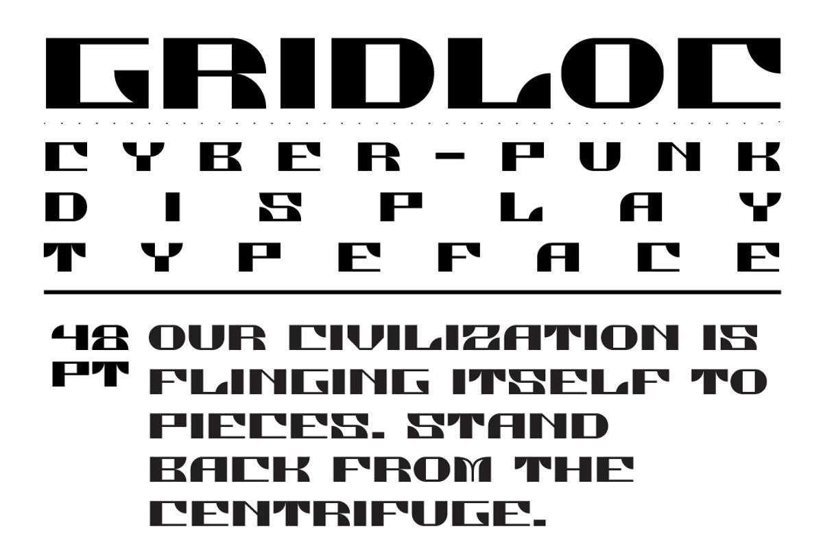 TSS GRIDLOC, a Font by bciii design (Photo 3 of 3)