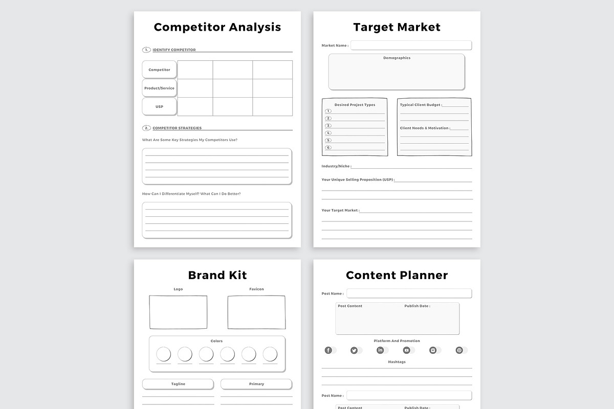 Canva Ultimate Planner Bundle Vol.30, a Stationery Template by Amit Debnath