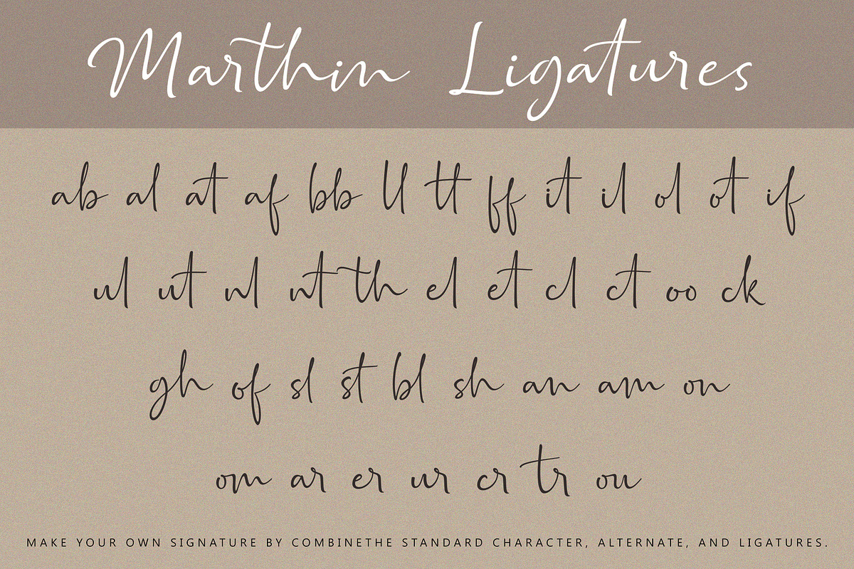 Marthin - Script Font, a Script Font by Subectype Studio (Photo 12 of 14)