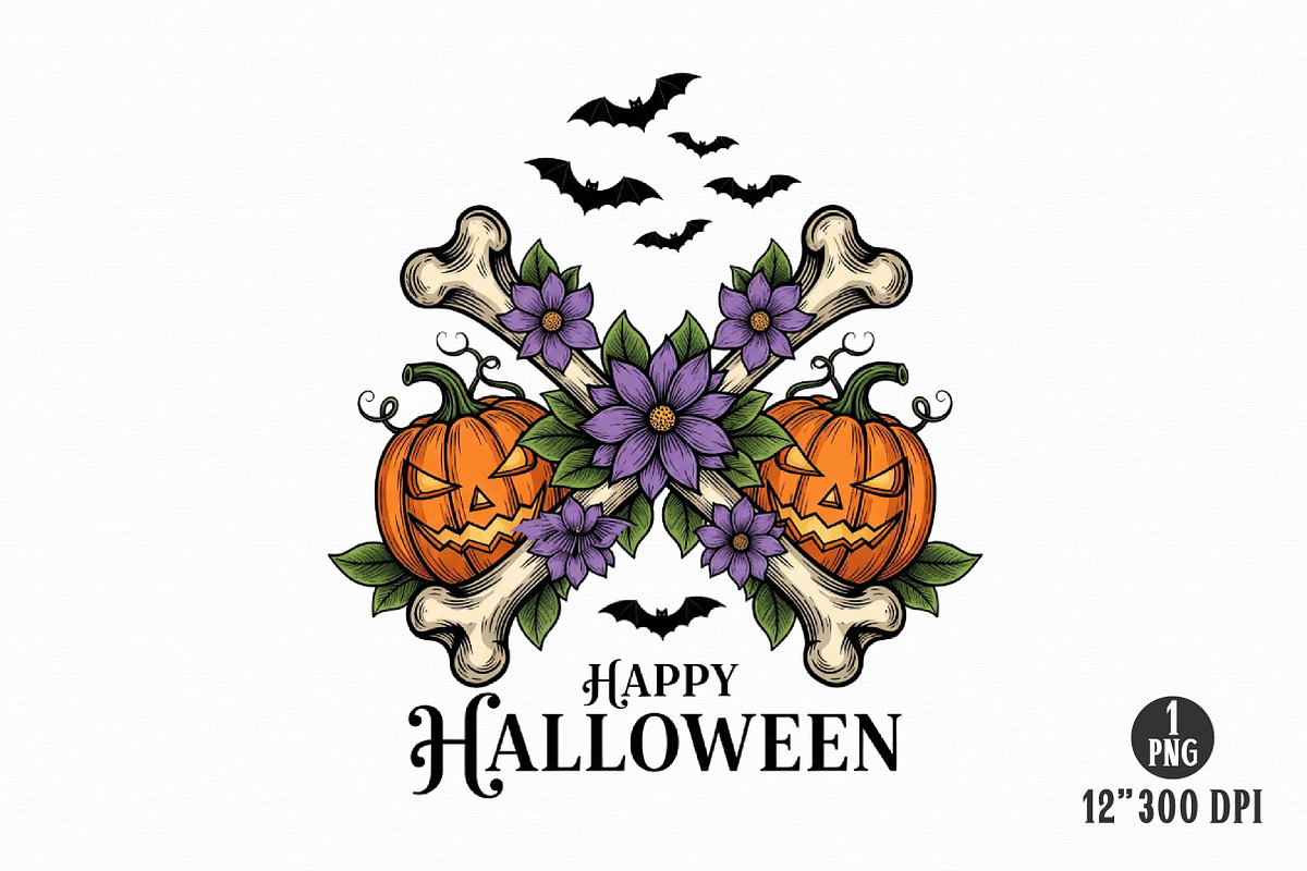 Skeleton Halloween Sublimation, a Work Illustration by Dream Creation (Photo 13 of 20)