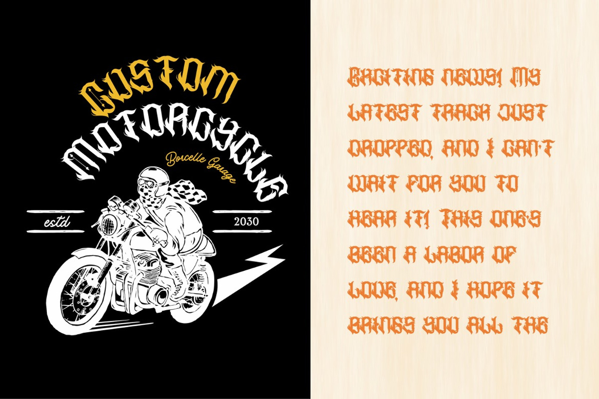 Heavinus - Classic Blackletter Font, a Blackletter Font by Dhabee (Photo 11 of 15)