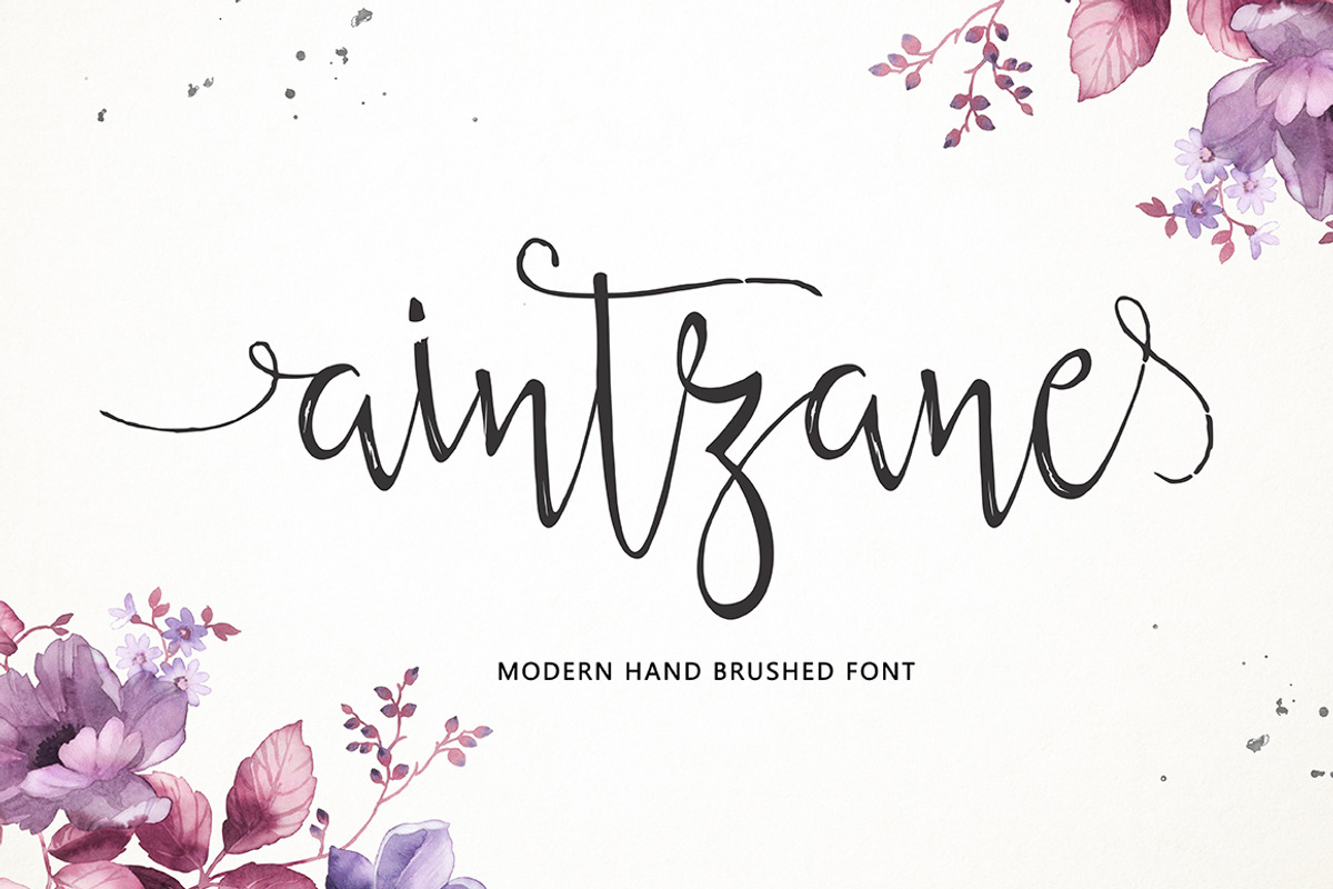 Aintzane Script, a Script Font by Areatype (Photo 1 of 9)