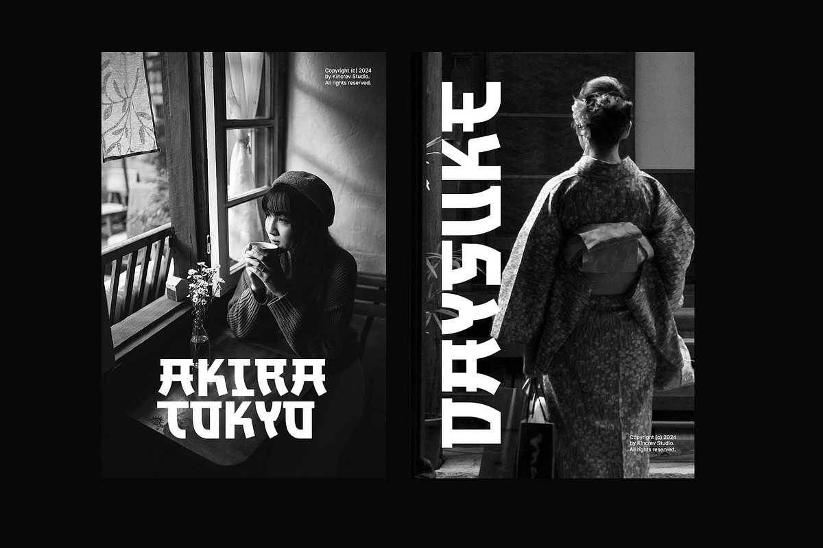 Otaku - Japanese Inspired Style Font, a Handwritten Font by Kincrev Studio (Photo 4 of 7)