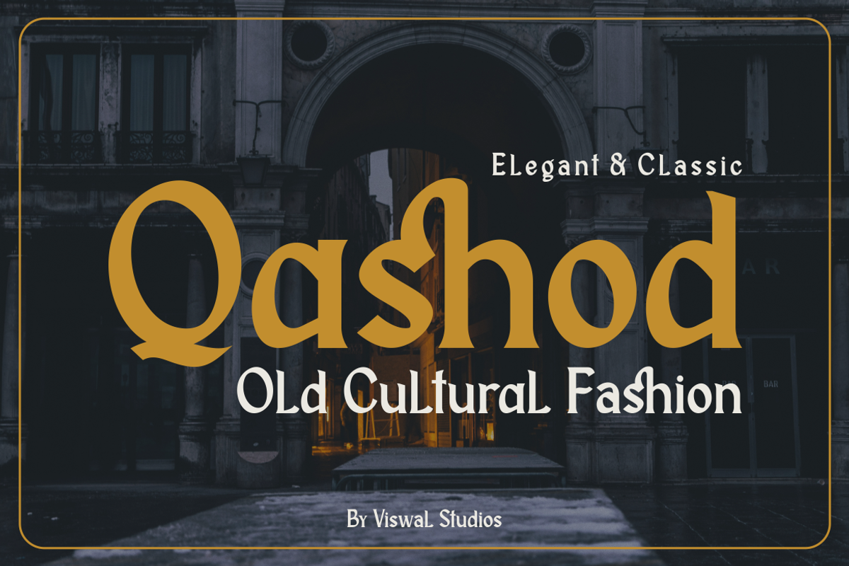 Qashod deroy - Vintage Font, a Serif Font by Viswal Studio (Photo 7 of 7)