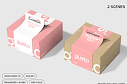 Cake Box Mockup 2 Views, a Packaging Mockup by graphicsauce (Thumbnail 1 of 4)
