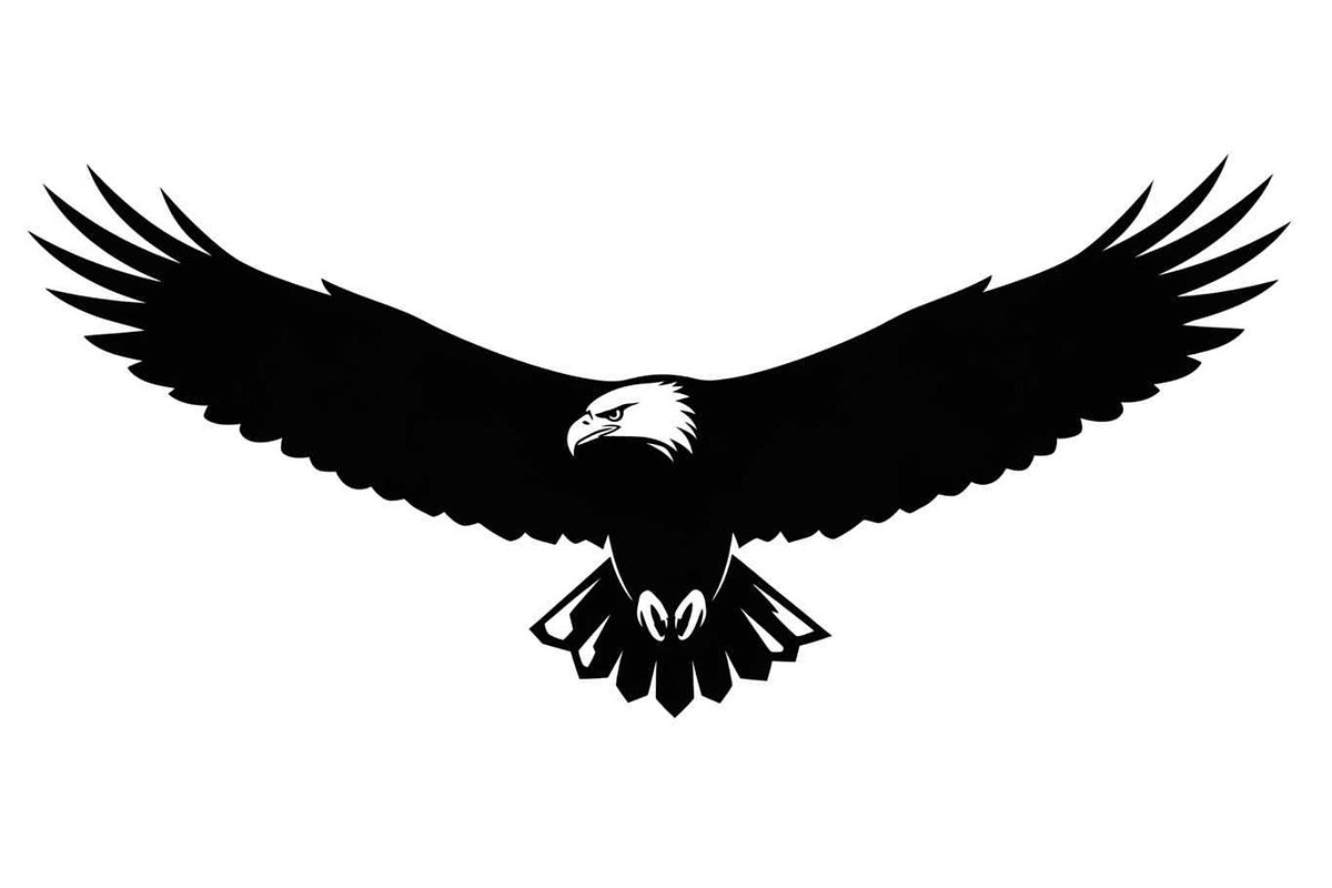 50 Flying Eagle Silhouette Vector Bu, an Illustration by Designs_River (Photo 23 of 51)