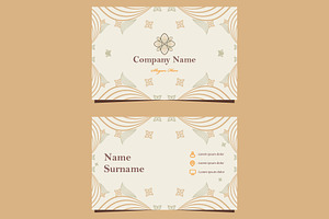 Natural Floral Business card, a Marketing Template by sekitarief