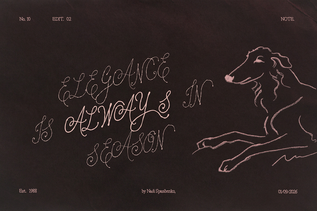 Miss Eleanor — Romantic Font, a Handwritten Font by nadispasibenko (Photo 8 of 8)
