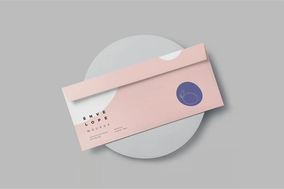 Business Size Envelope Mockups, an Advertising Mockup by megostudi0 (Photo 4 of 6)