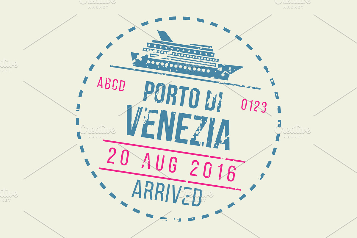 Passport Stamps & Travel Visa Signs, a Transportation Illustration by Kaushal Jangid (Photo 9 of 14)