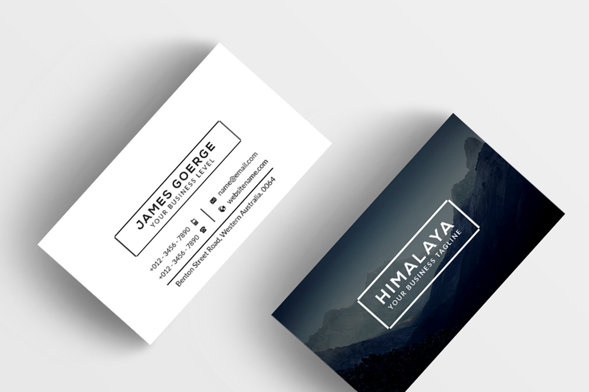 Himalaya Business Card, a Business Card Template by Creative_Arts (Photo 4 of 8)