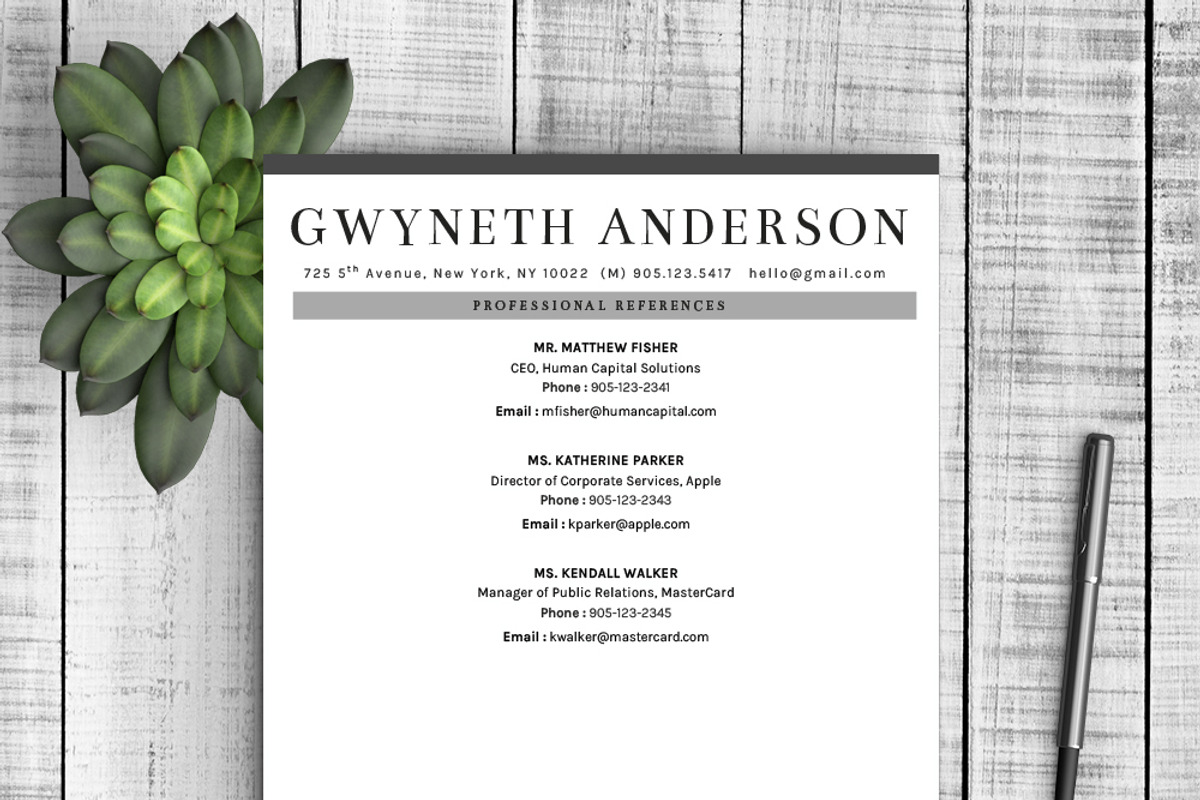 Professional Resume Template Grey, a Resume Template by Resume Template Shoppe (Photo 4 of 4)