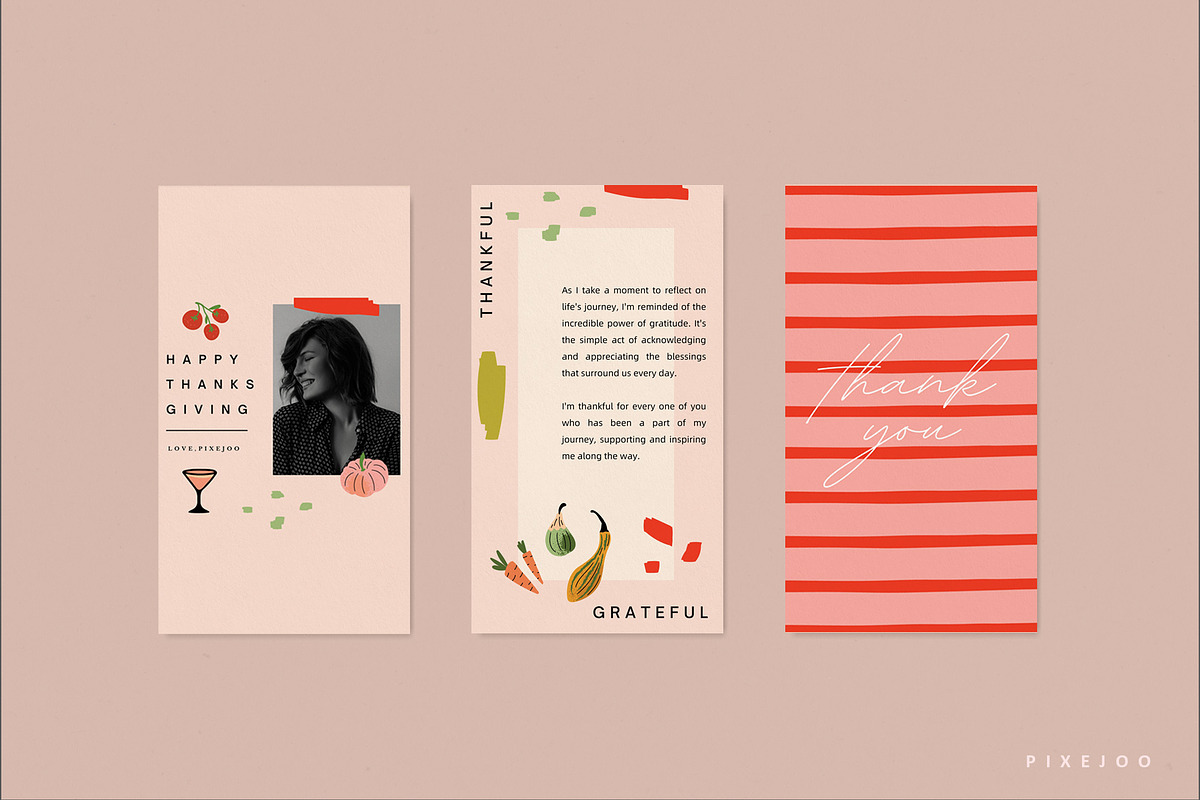 Festive Thanksgiving Social Media, a Social Media Template by Pixejoo (Photo 3 of 9)