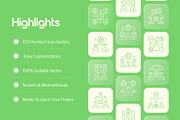 Management Icons Set, an Outline Icon by Prosymbols (Thumbnail 2 of 7)