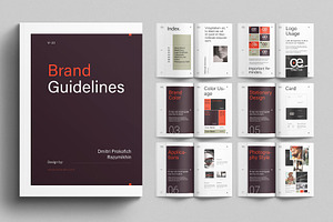 Creative Brand Identity Guidelines, a Brochure Template by E-Type