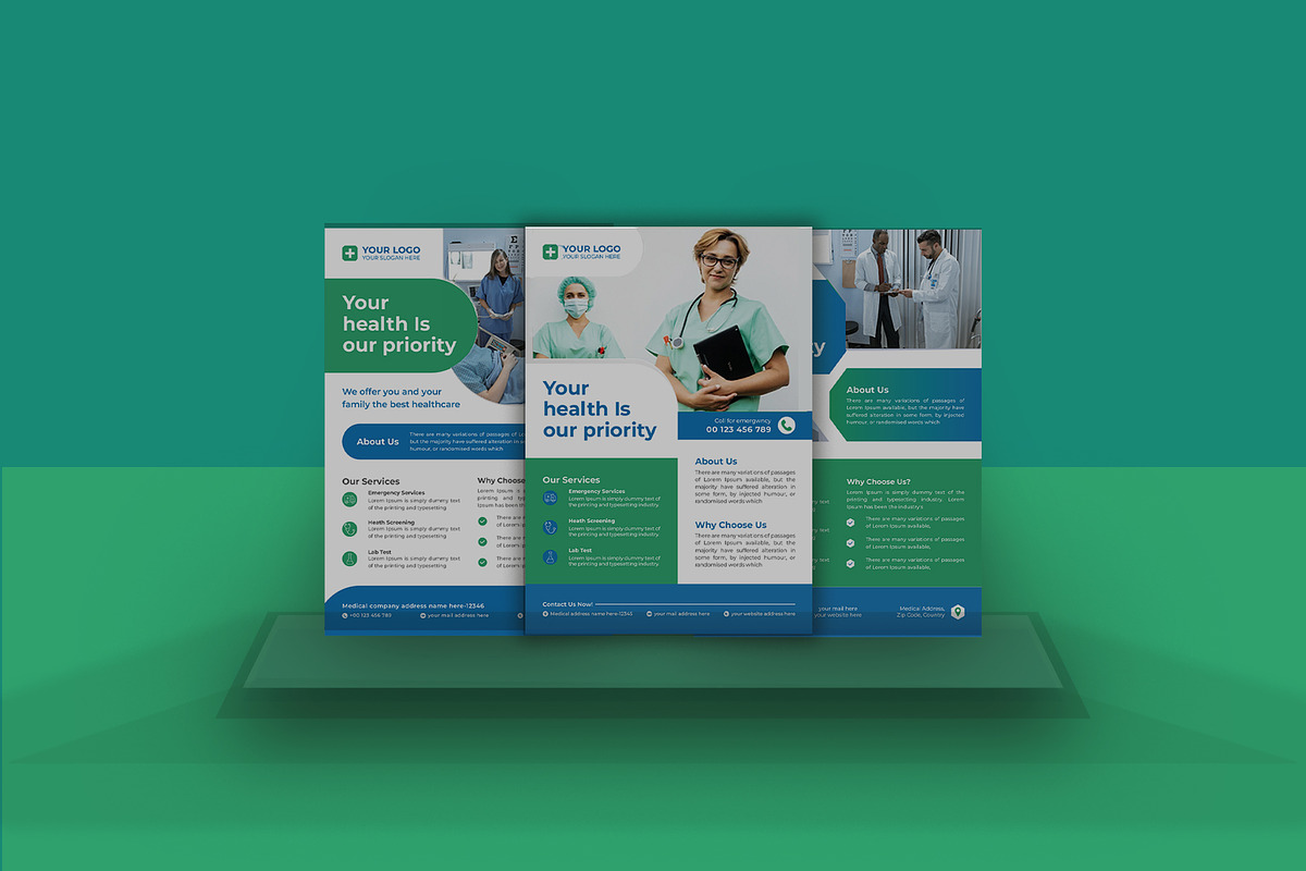 05 Medical Flyer, a Flyer Template by Lakhan1998 (Photo 2 of 8)