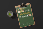 Green Minimalist Menu Template, a Stationery Template by Neermana (Thumbnail 3 of 4)