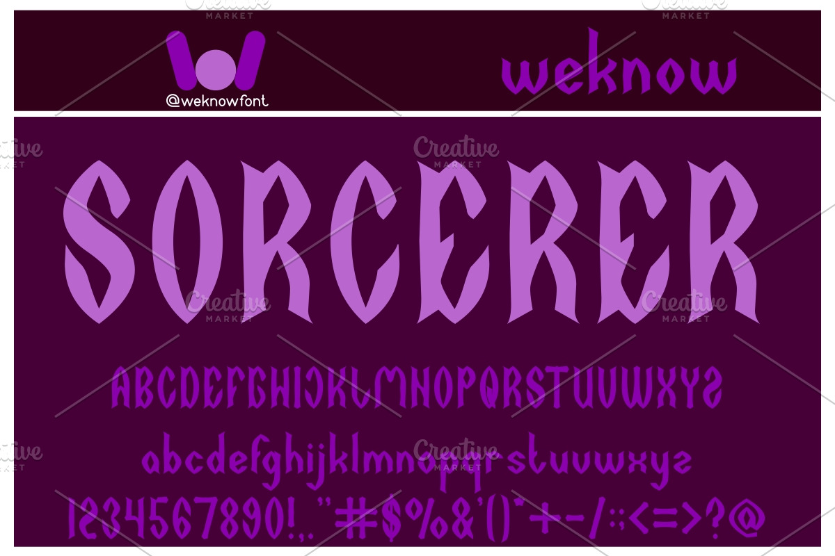 Dark empire font, a Font by weknow (Photo 3 of 5)