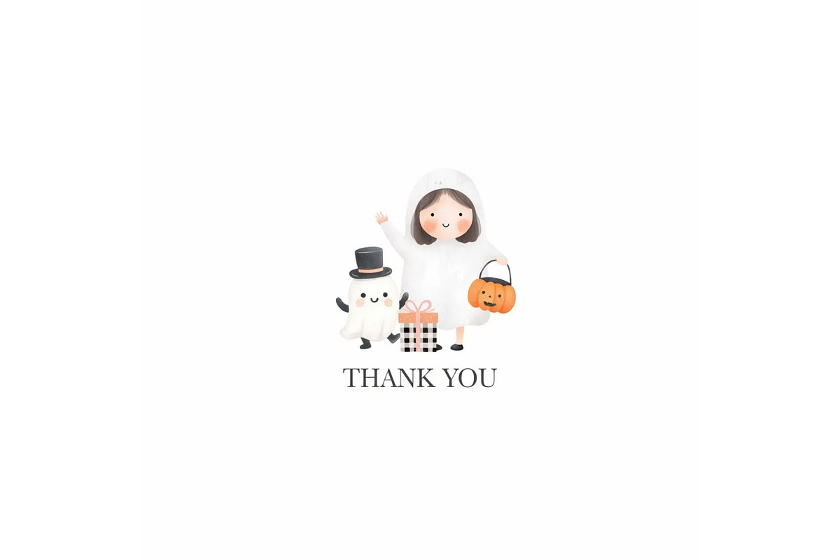 Cute Halloween Clipart - LittleBoo, an Illustration by CharmClipart (Photo 10 of 10)