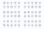 CRM Dashboard Icons, an Outline Icon by vexper (Thumbnail 10 of 10)