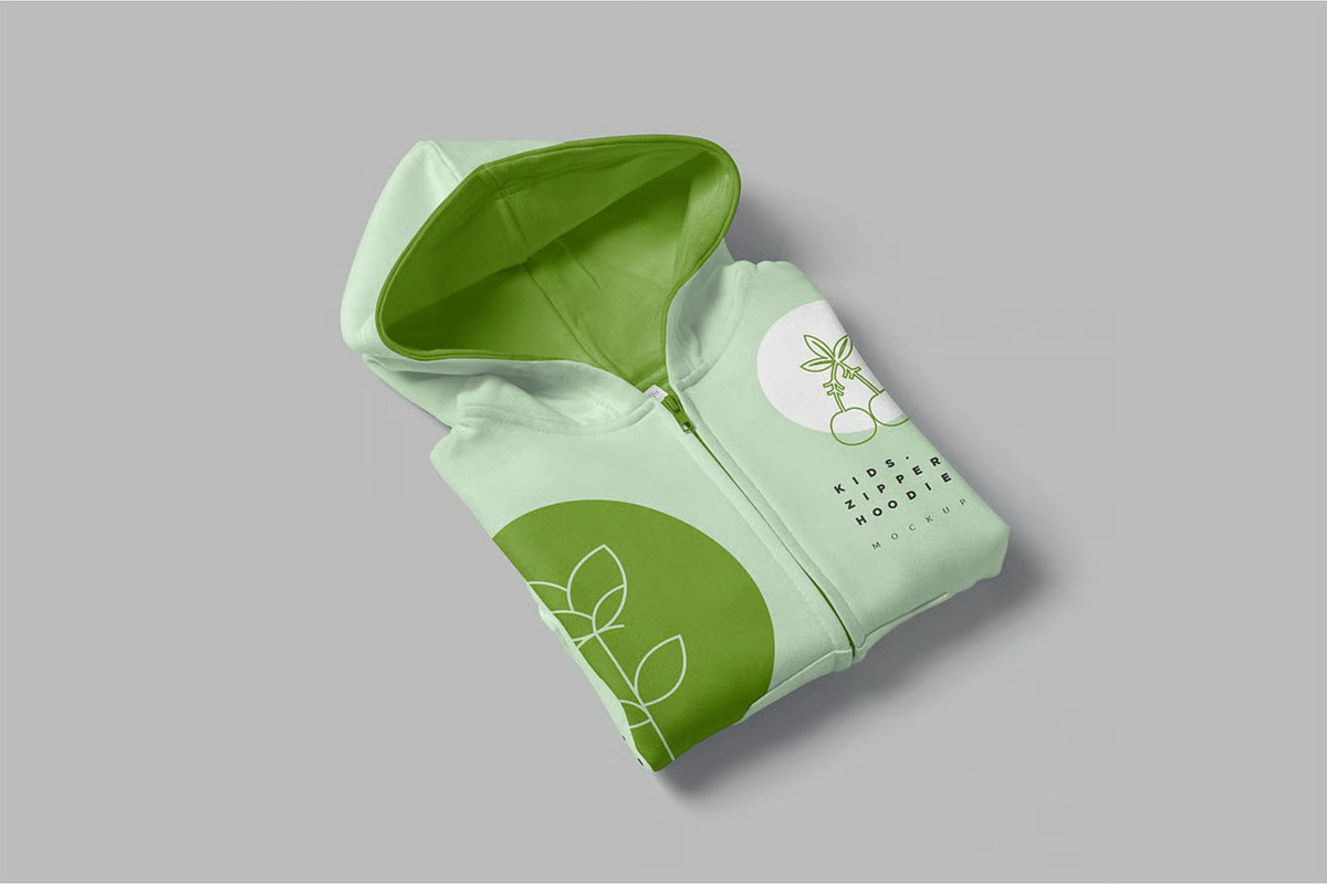 Kids Zipper Hoodie Mockups, a Hoody Mockup by megostudi0 (Photo 6 of 7)
