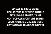 Gesaced - Heavy Bold Font, a Sans Serif Font by Iqsiart Studio (Thumbnail 4 of 6)